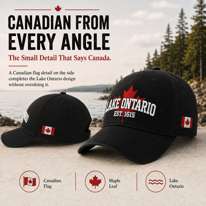 🔥😍Lake Ontario Forever – Heritage Embroidered Cap🍁