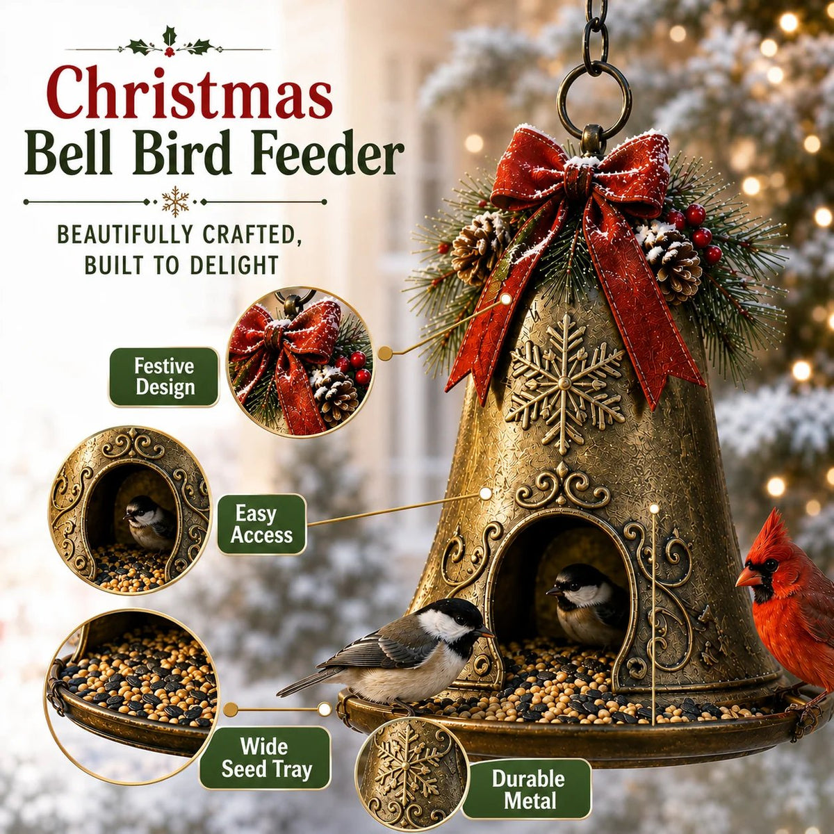 🔥Hanging Garden Feeders for Wild Birds-🎁Emotional Gift for Animal Lovers, Family, Friends, Loved Ones