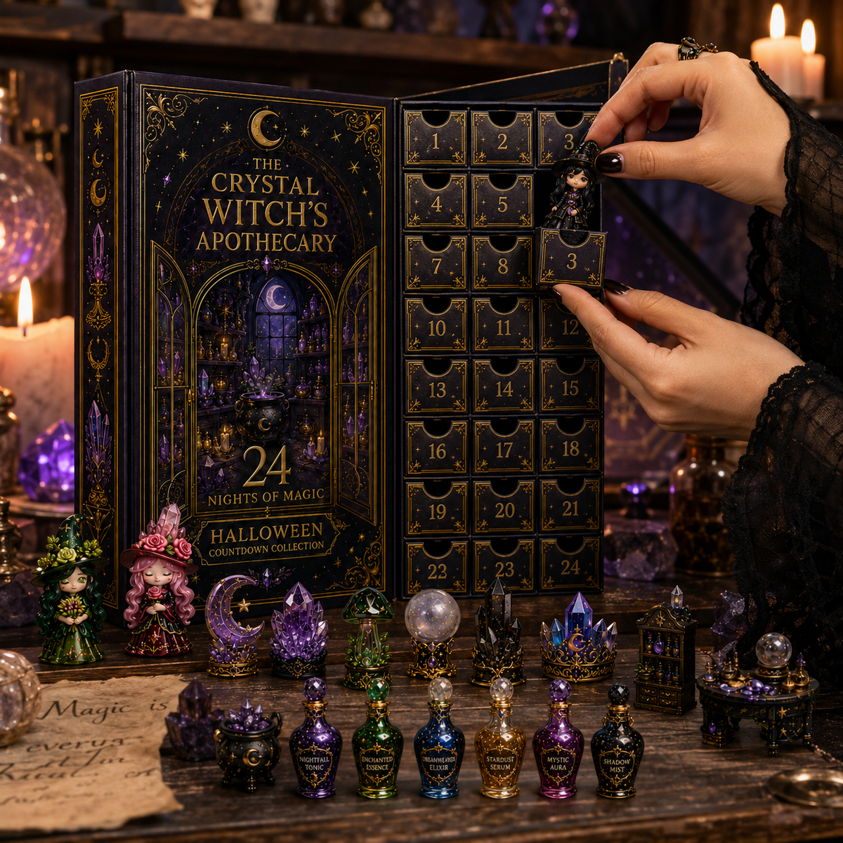 🔥The Crystal Witch’s Apothecary Advent Calendar 2026 – 24 Nights of Magical Miniatures
