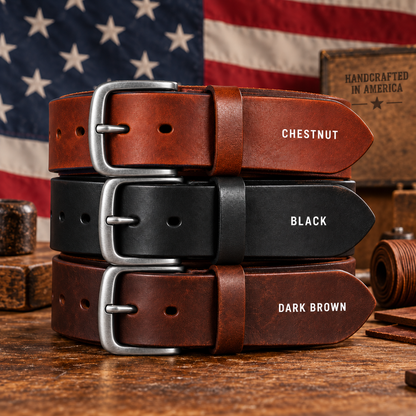 ⭐2026 USA Sale: Up to 50% OFF - 🔥 100% Handmade Full-Grain Buffalo Leather Belt