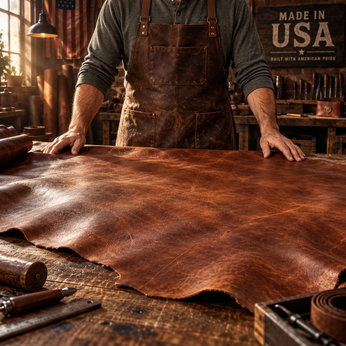 ⭐2026 USA Sale: Up to 50% OFF - 🔥 100% Handmade Full-Grain Buffalo Leather Belt