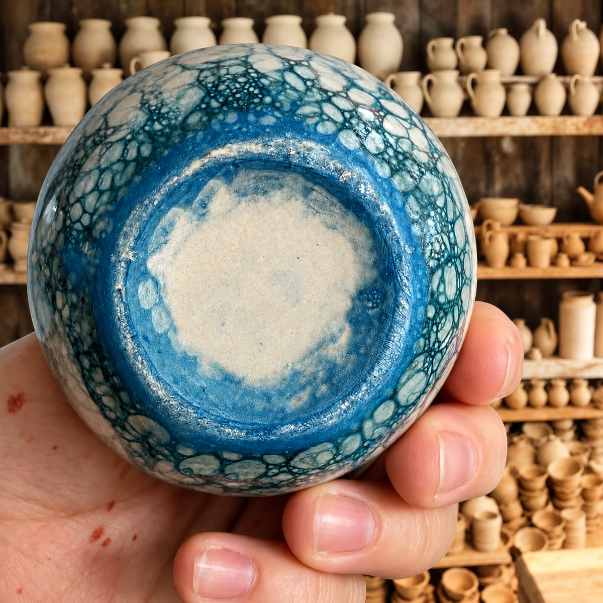 🌿100% Handmade from natural porcelain clay-🎁Pottery Herb Stripper