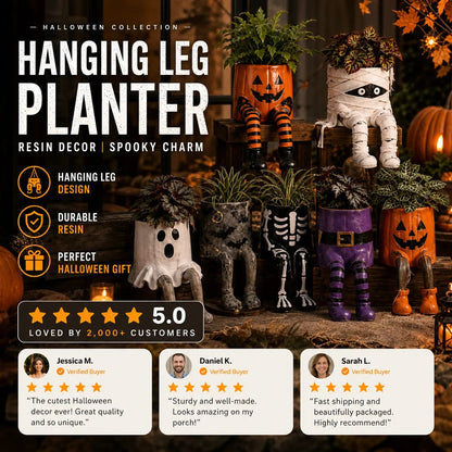 ⭐2026 USA Sale: Up to 50% OFF - 🎃 Halloween Hanging Leg Planter