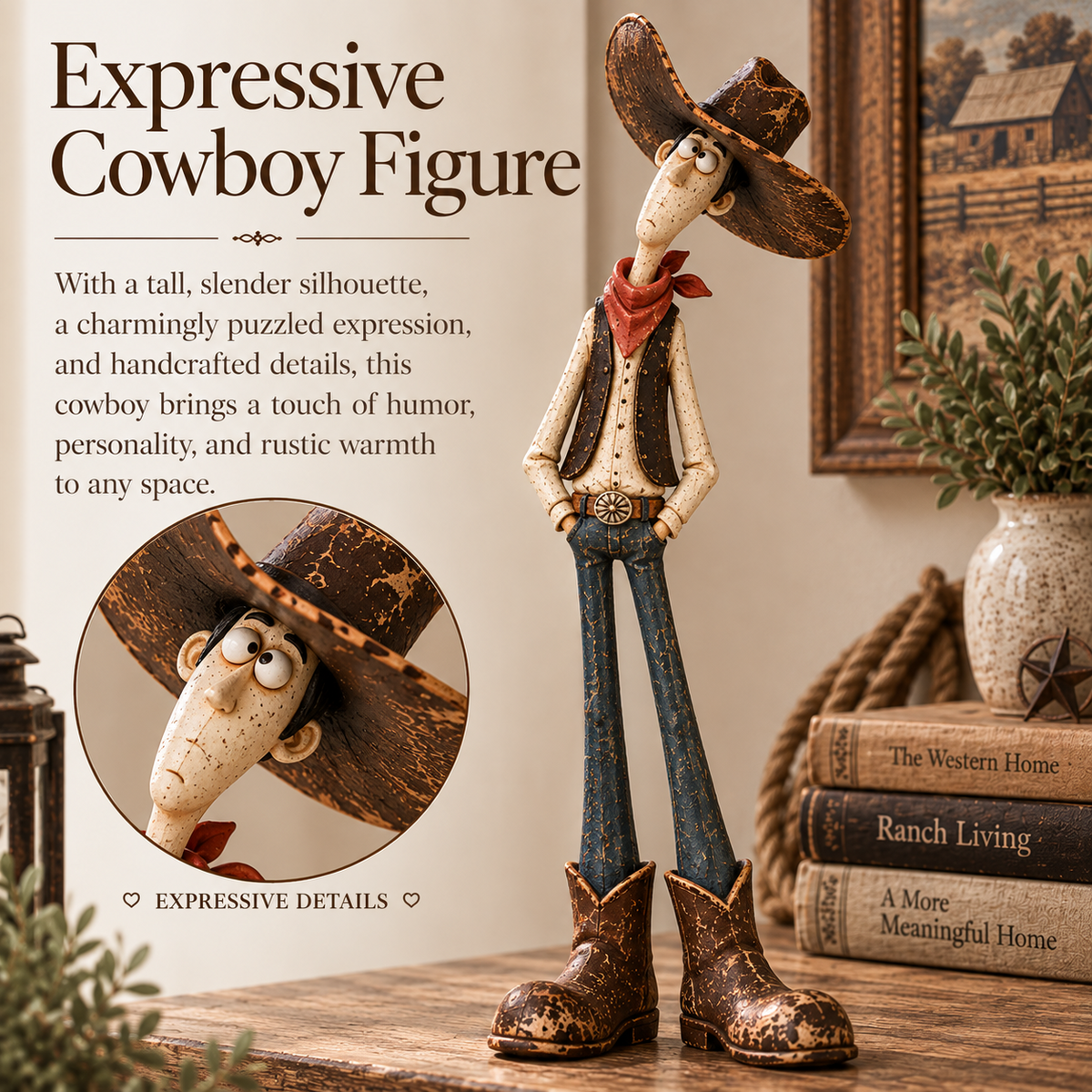 🔥LAST DAY 49% OFF | Nestmiro®Handmade🤠 Just a Cowboy & His Trusty Ol’ Horse 🐴