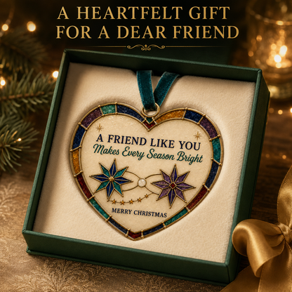 ✨Heartfelt 'Stained-Glass Style' Christmas Ornaments -❤️The Perfect Holiday Gift for Everyone You Love