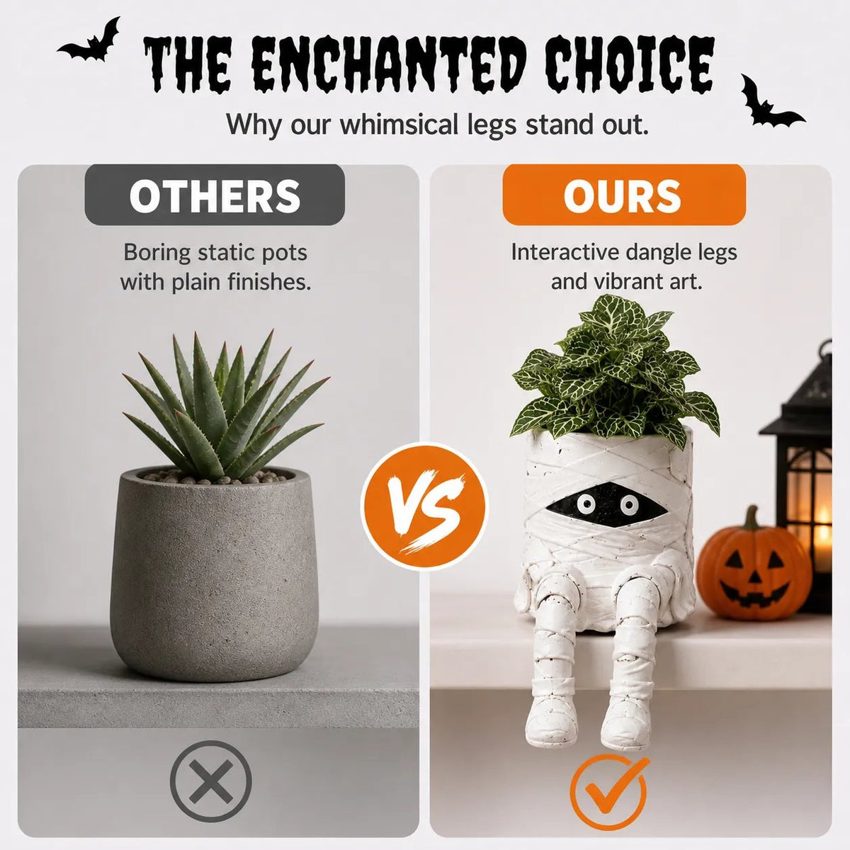 ⭐2026 USA Sale: Up to 50% OFF - 🎃 Halloween Hanging Leg Planter