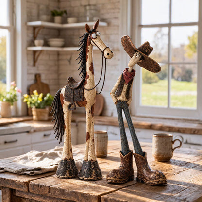 🔥LAST DAY 49% OFF | Nestmiro®Handmade🤠 Just a Cowboy & His Trusty Ol’ Horse 🐴