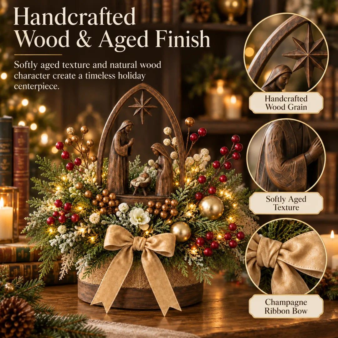 🌸Holy Night Christmas Nativity Display