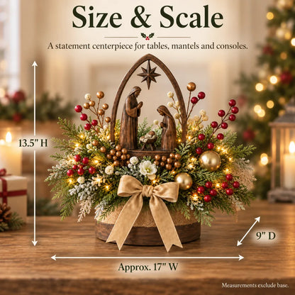 🌸Holy Night Christmas Nativity Display