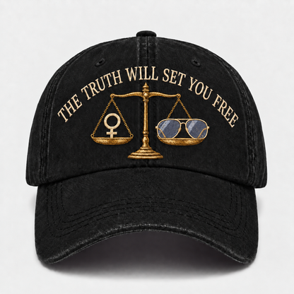 💜 The Truth Will Set You Free Embroidered Cap