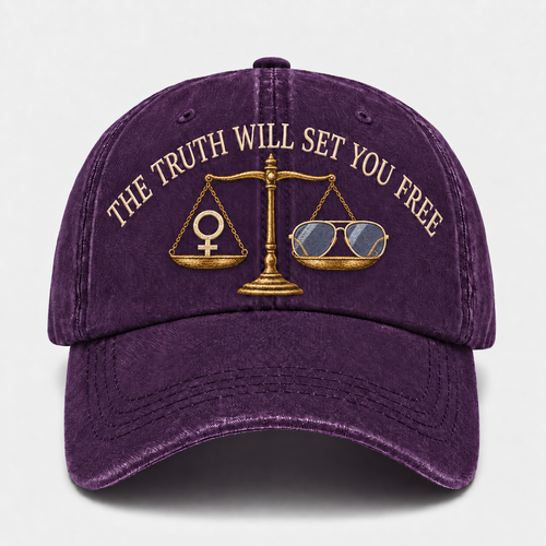 💜 The Truth Will Set You Free Embroidered Cap