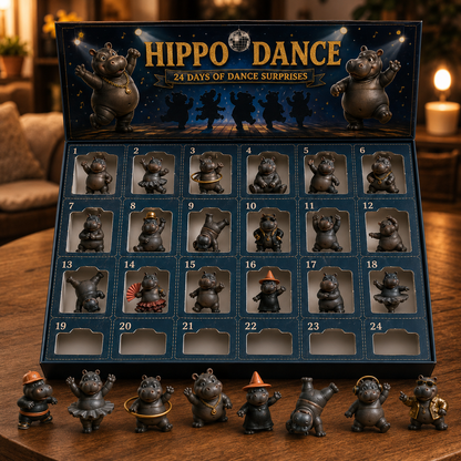 🔥🦛Open, Meet, Collect — 2027 Nestmiro® Funniest Hippo Dance Troupe Gift Set😂💃