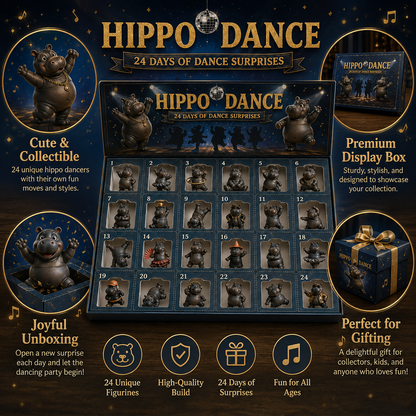 🔥🦛Open, Meet, Collect — 2027 Nestmiro® Funniest Hippo Dance Troupe Gift Set😂💃