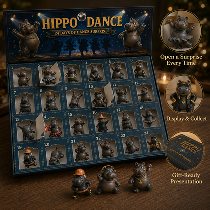 🔥🦛Open, Meet, Collect — 2027 Nestmiro® Funniest Hippo Dance Troupe Gift Set😂💃