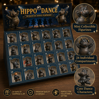 🔥🦛Open, Meet, Collect — 2027 Nestmiro® Funniest Hippo Dance Troupe Gift Set😂💃