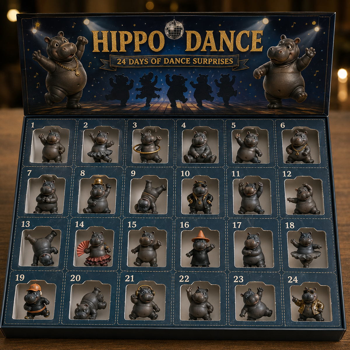 🔥🦛Open, Meet, Collect — 2027 Nestmiro® Funniest Hippo Dance Troupe Gift Set😂💃