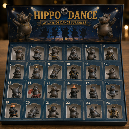 🔥🦛Open, Meet, Collect — 2027 Nestmiro® Funniest Hippo Dance Troupe Gift Set😂💃