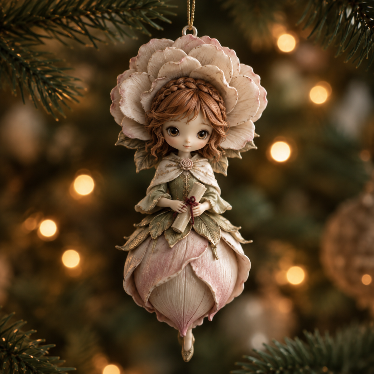 🌹😍Enchanted Bloom Fairy Christmas Ornament Collection
