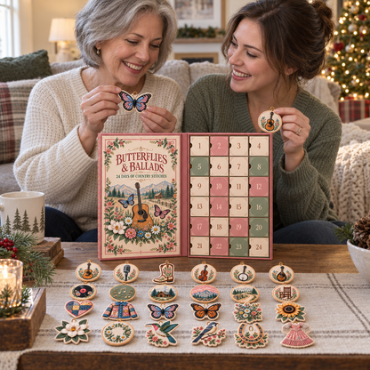 🔥🌸24 Days of Festive Stitches – Christmas Ornament Advent Calendar