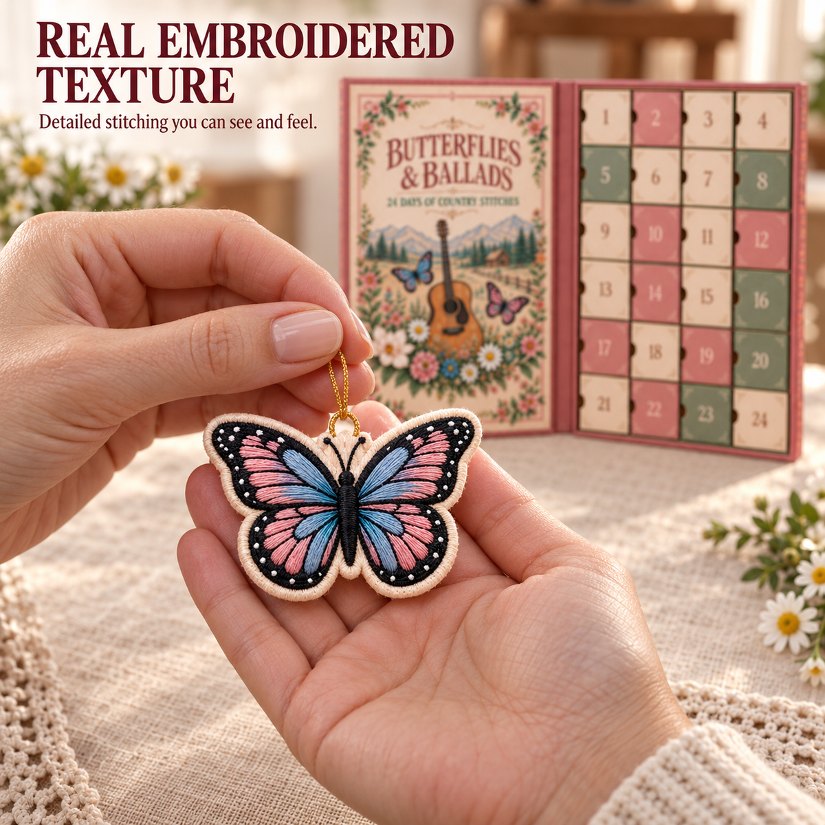 🔥🌸24 Days of Festive Stitches – Christmas Ornament Advent Calendar
