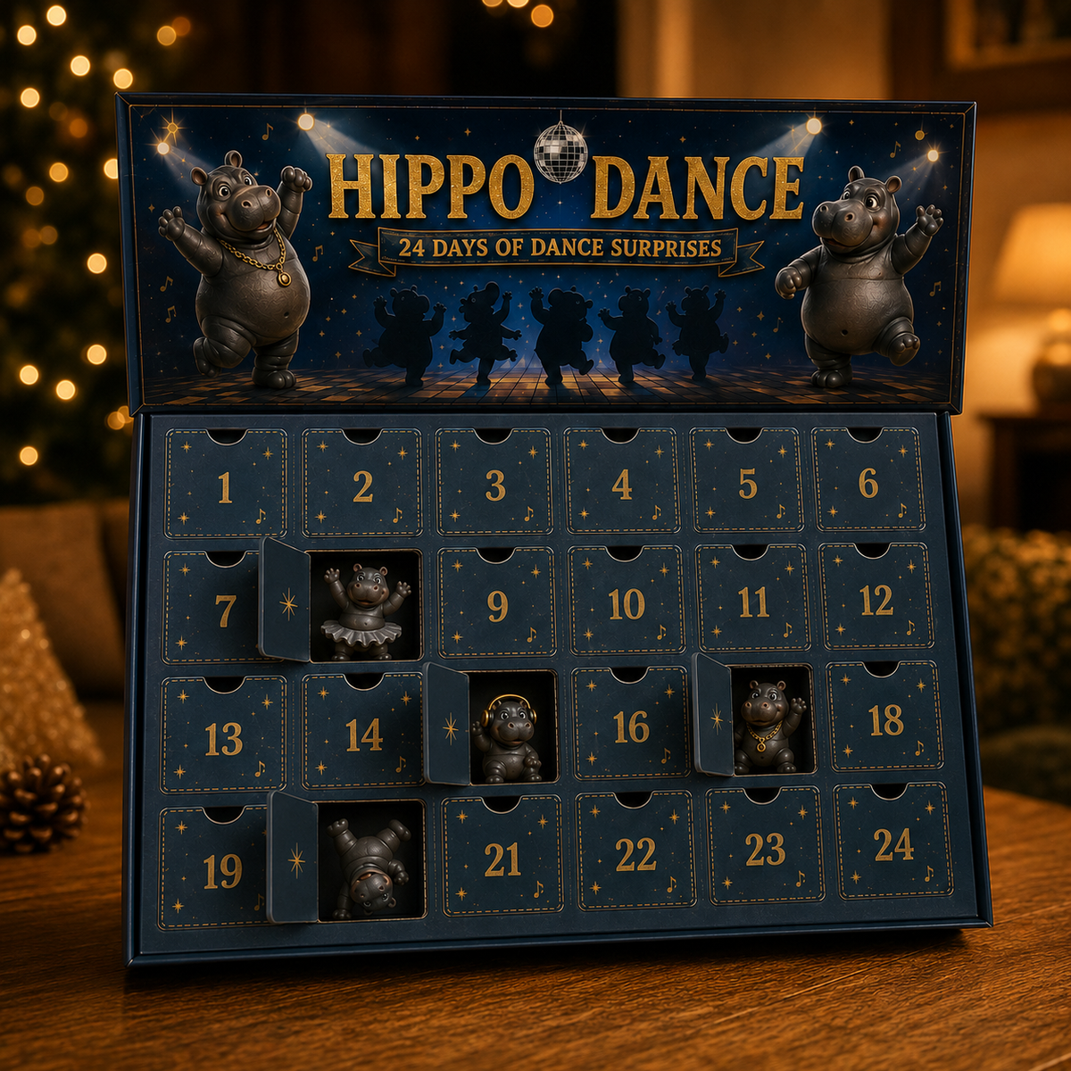 🔥🦛Open, Meet, Collect — 2027 Nestmiro® Funniest Hippo Dance Troupe Gift Set😂💃