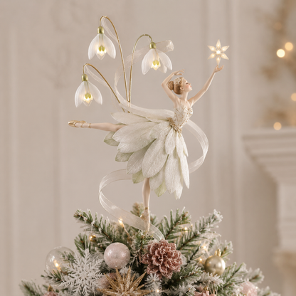 💃🌸Starlit Petal Dancer Christmas Tree Topper