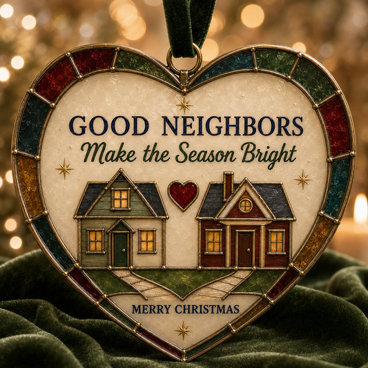 ✨Heartfelt 'Stained-Glass Style' Christmas Ornaments -❤️The Perfect Holiday Gift for Everyone You Love