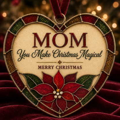 ✨Heartfelt 'Stained-Glass Style' Christmas Ornaments -❤️The Perfect Holiday Gift for Everyone You Love