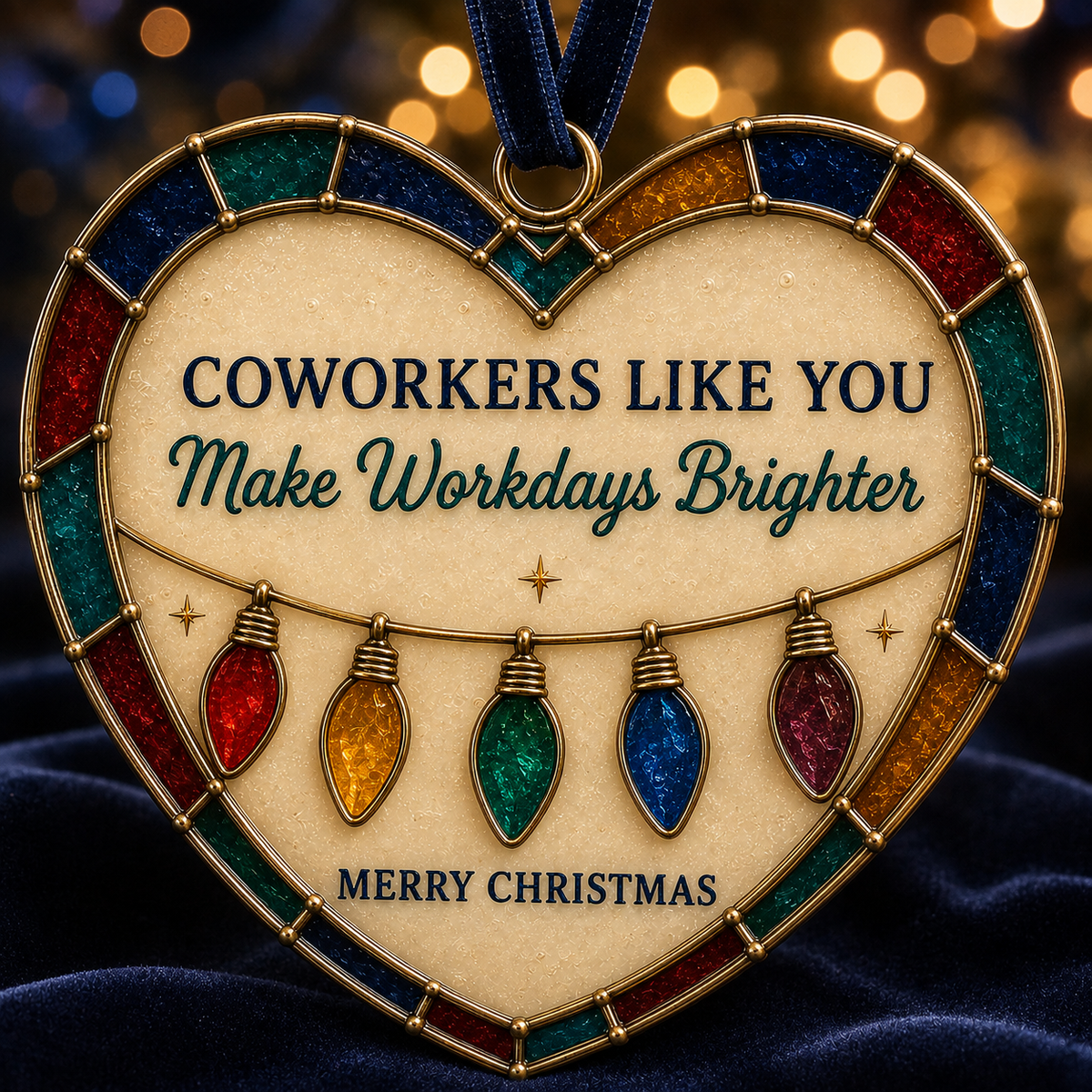 ✨Heartfelt 'Stained-Glass Style' Christmas Ornaments -❤️The Perfect Holiday Gift for Everyone You Love