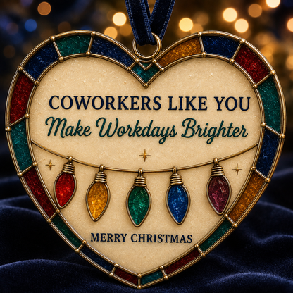 ✨Heartfelt 'Stained-Glass Style' Christmas Ornaments -❤️The Perfect Holiday Gift for Everyone You Love