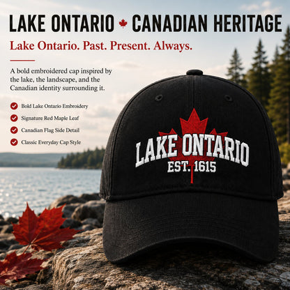 🔥😍Lake Ontario Forever – Heritage Embroidered Cap🍁