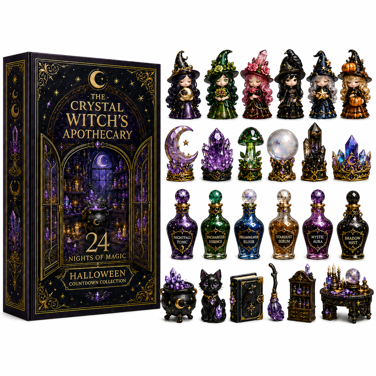 🔥The Crystal Witch’s Apothecary Advent Calendar 2026 – 24 Nights of Magical Miniatures