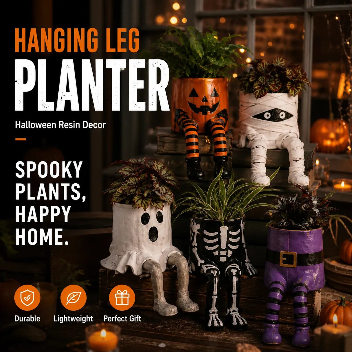 ⭐2026 USA Sale: Up to 50% OFF - 🎃 Halloween Hanging Leg Planter