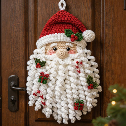 🧘Relaxing & Beginner-Friendly- 🧶DIY Christmas Crochet Door Décor Kit(🎄Create Stunning Christmas Artwork)