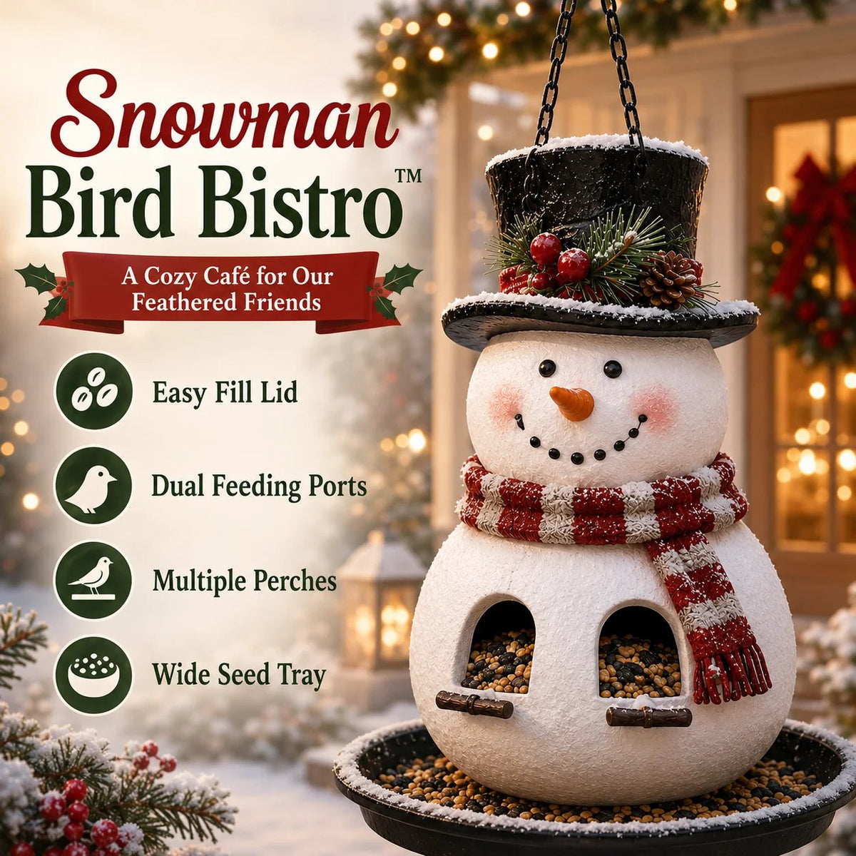 🔥Hanging Garden Feeders for Wild Birds-🎁Emotional Gift for Animal Lovers, Family, Friends, Loved Ones