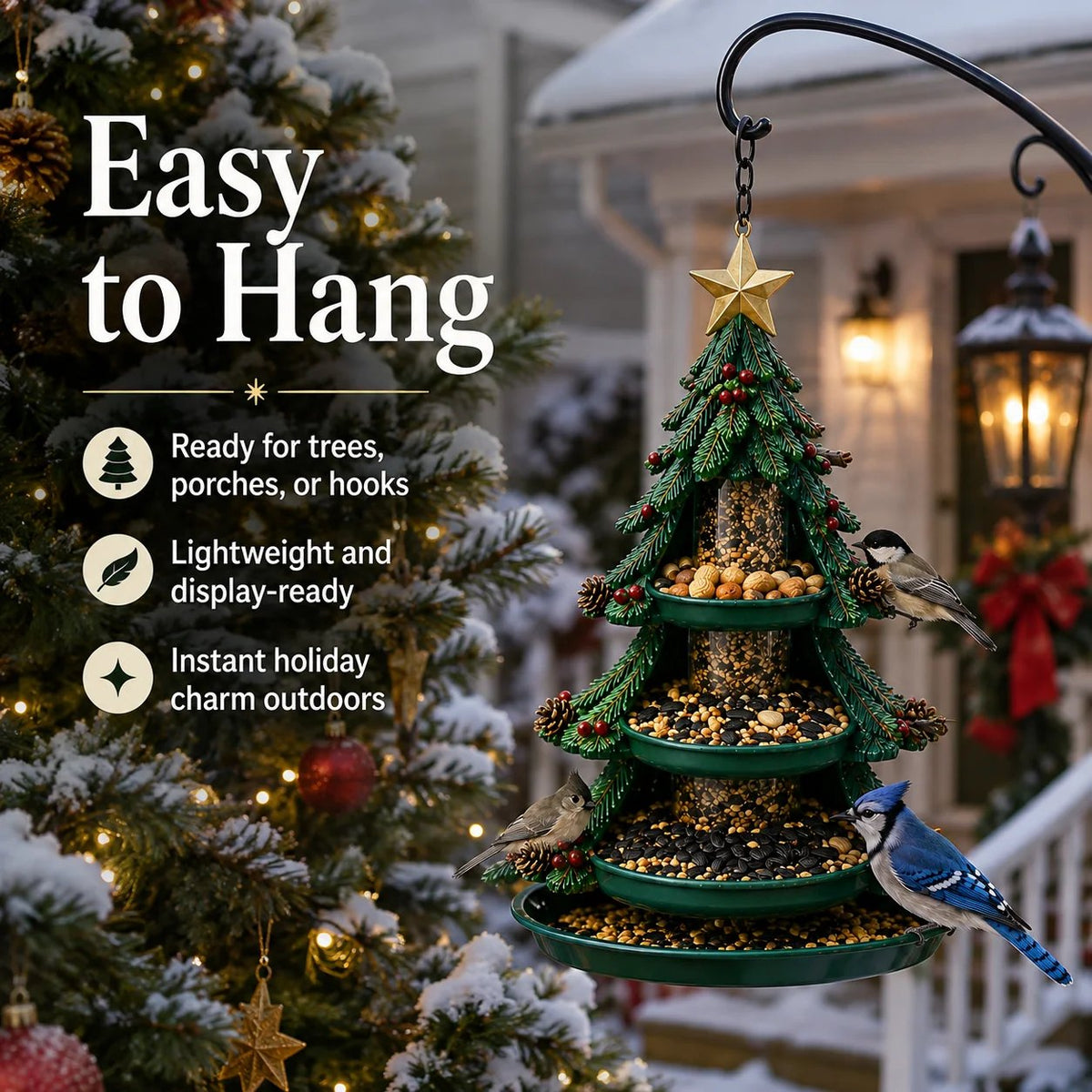 🔥Hanging Garden Feeders for Wild Birds-🎁Emotional Gift for Animal Lovers, Family, Friends, Loved Ones