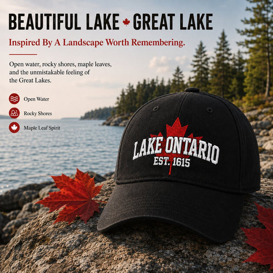 🔥😍Lake Ontario Forever – Heritage Embroidered Cap🍁