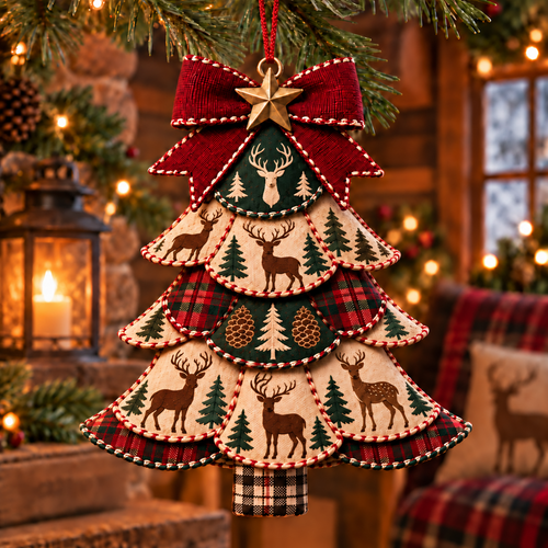 2027 Nestmiro® Patchwork Christmas Tree DIY Kit – 5 Festive Holiday Designs