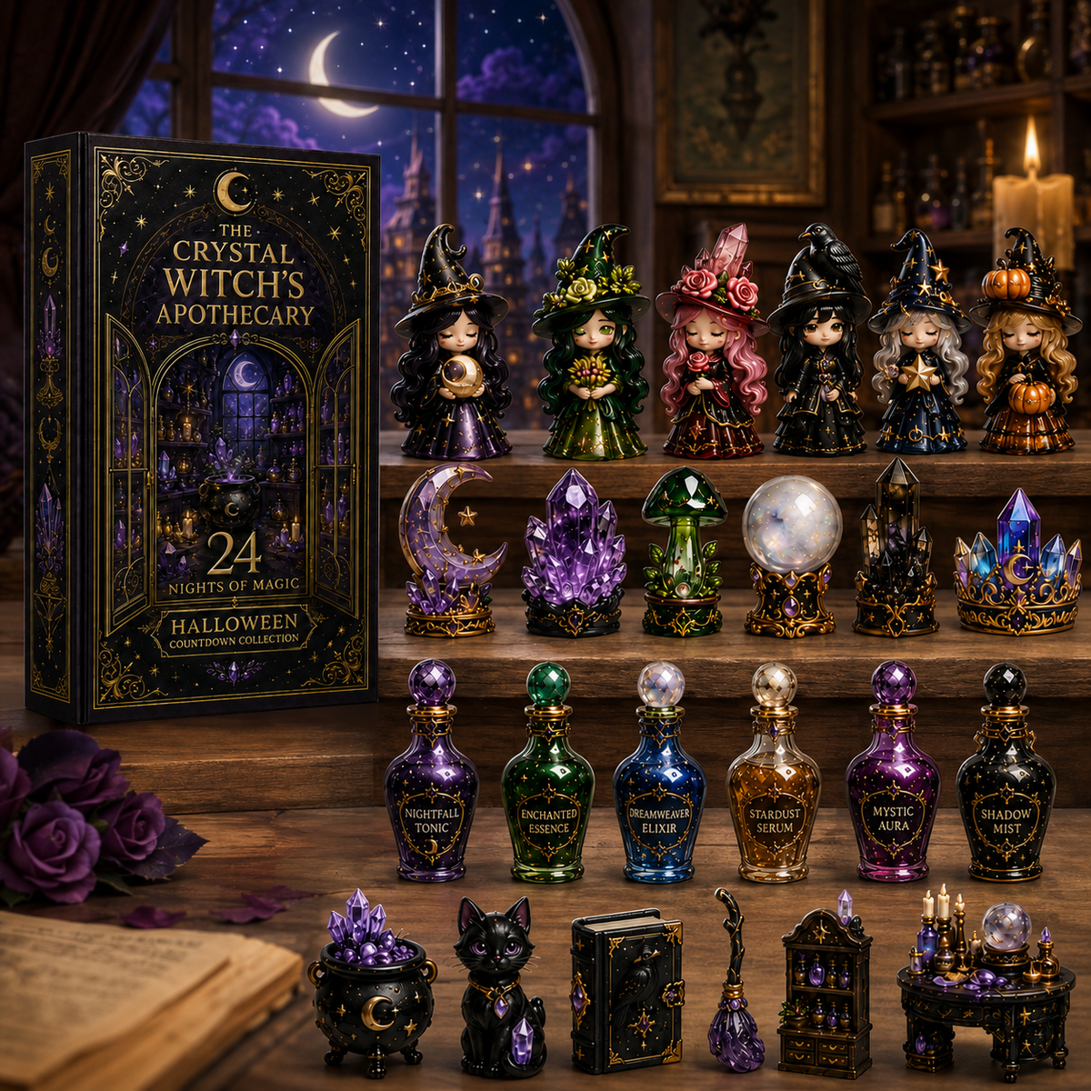 🔥The Crystal Witch’s Apothecary Advent Calendar 2026 – 24 Nights of Magical Miniatures