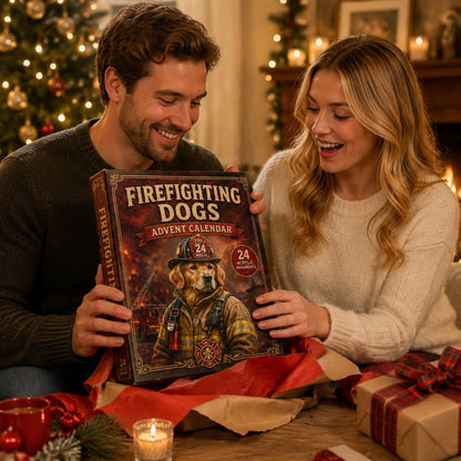🔥Firefighting Dogs Advent Calendar 2026- 🎁Emotional Gift for Animal Lovers, Family, Friends, Loved Ones